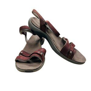 Merrell Dahlia 8 Women Performance Sandals Brown Leather